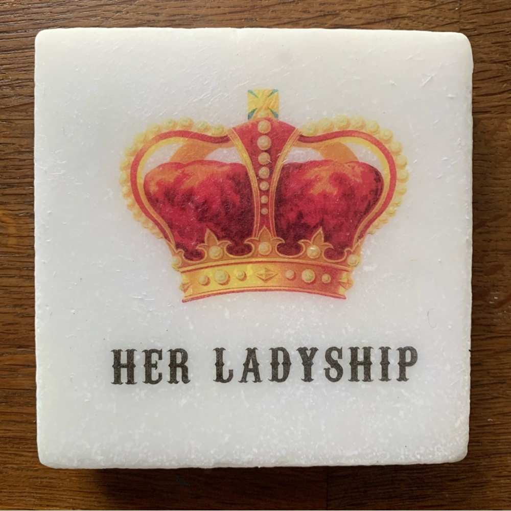 Marble Coaster “Her Ladyship” or “His Lordship”.